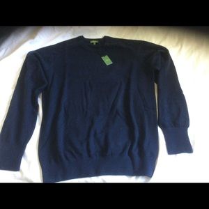 Sid Mashburn Blue Crewneck cashmere sweater. Navy blue. XL. NWT